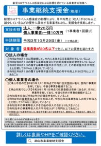 事業継続支援金パンフレットのサムネイル